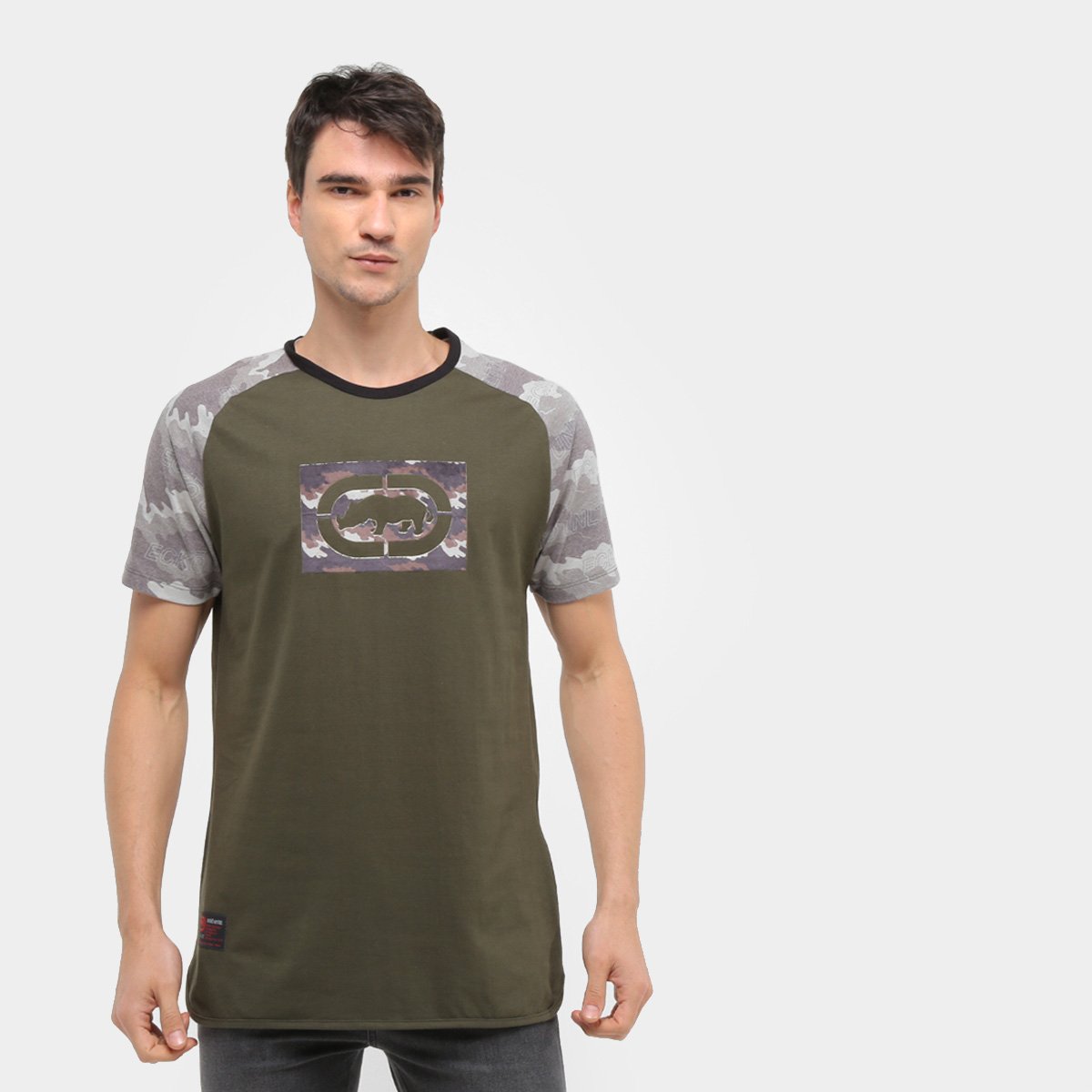 Camiseta Ecko Unltd Camuflada Rhino Masculina