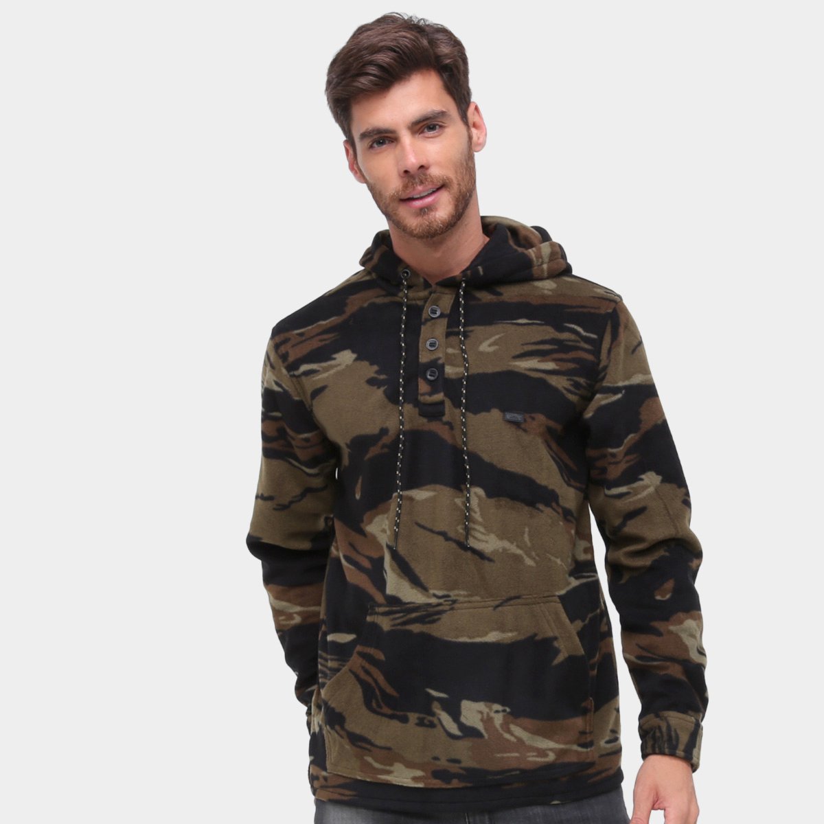 Moletom Billabong Furnace Anorak Canguru Masculino