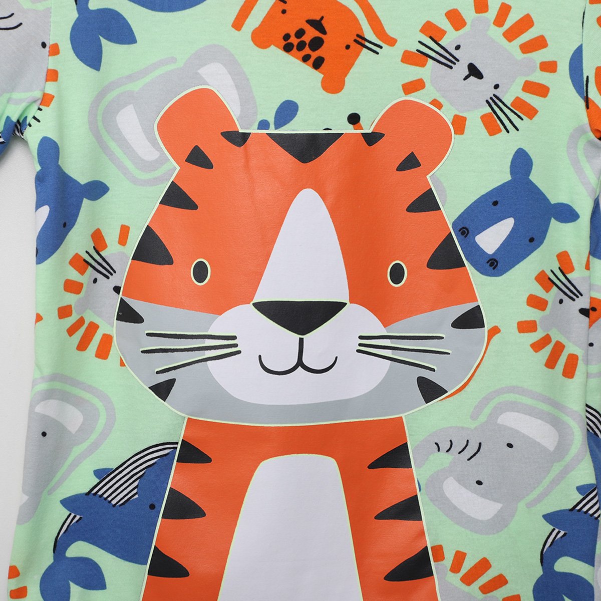 Pijama Curto Infantil Kyly  Bichinhos Brilha no Escuro Menino - Tam: 1A - 1