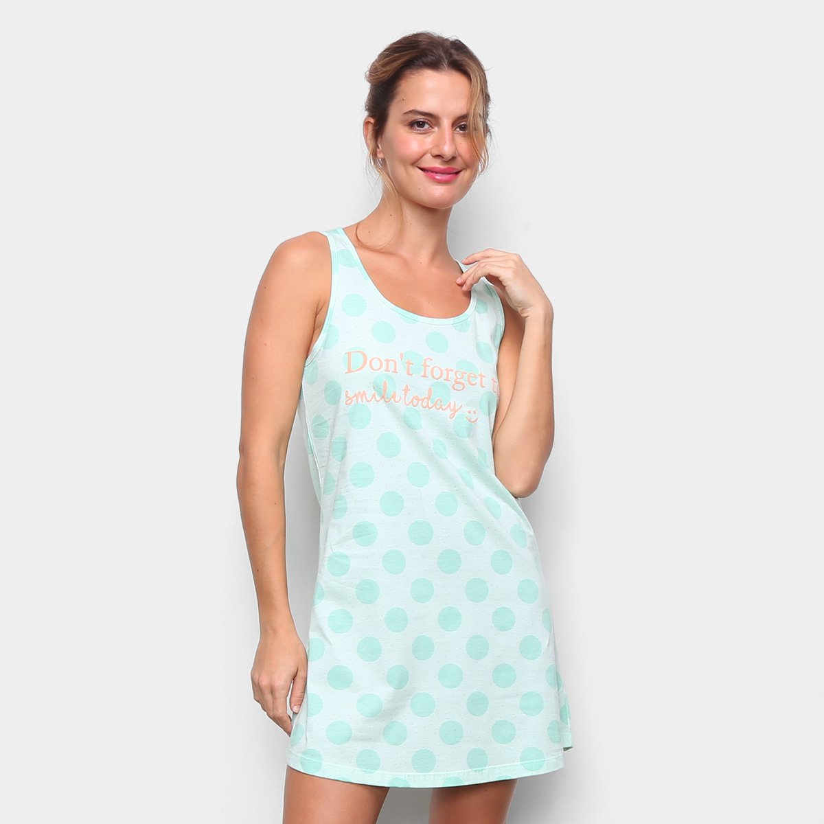 Camisola Cor Com Amor Poá Smile Today Feminina