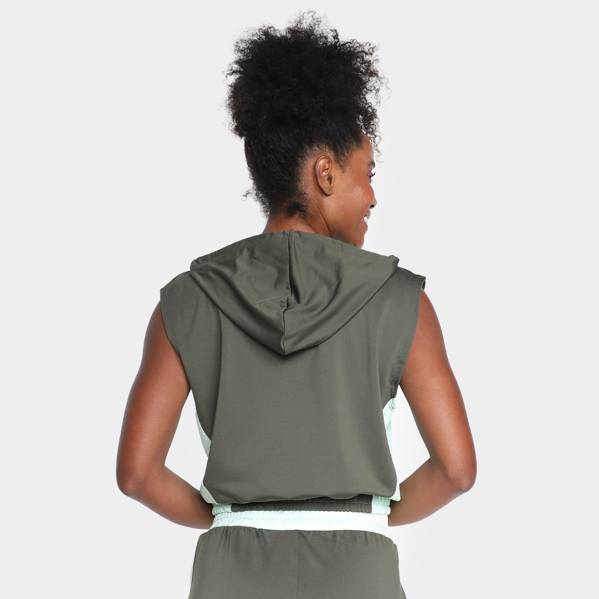 Colete Moletinho Fila Block Sports Capuz Feminino - Tam: GG - 1