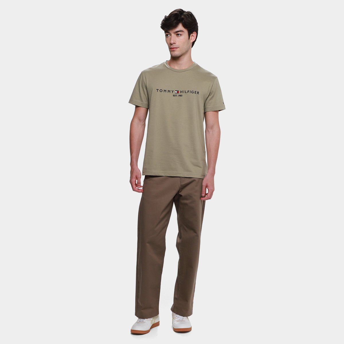 Camiseta Tommy Hilfiger Casual Masculina - Tam: GG - 4