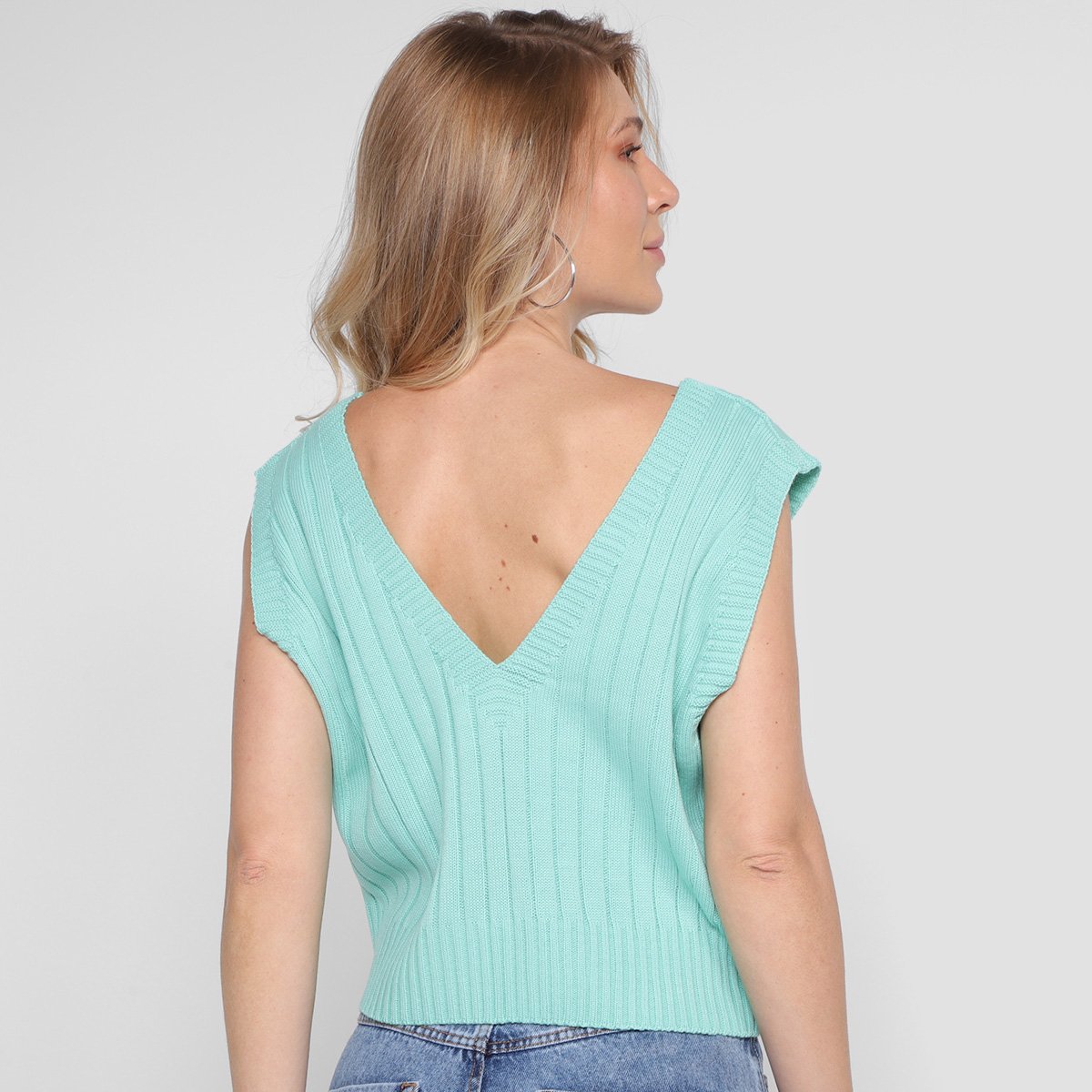 Colete Tricot My Favorite Things Cropped Feminino - Tam: M - 1