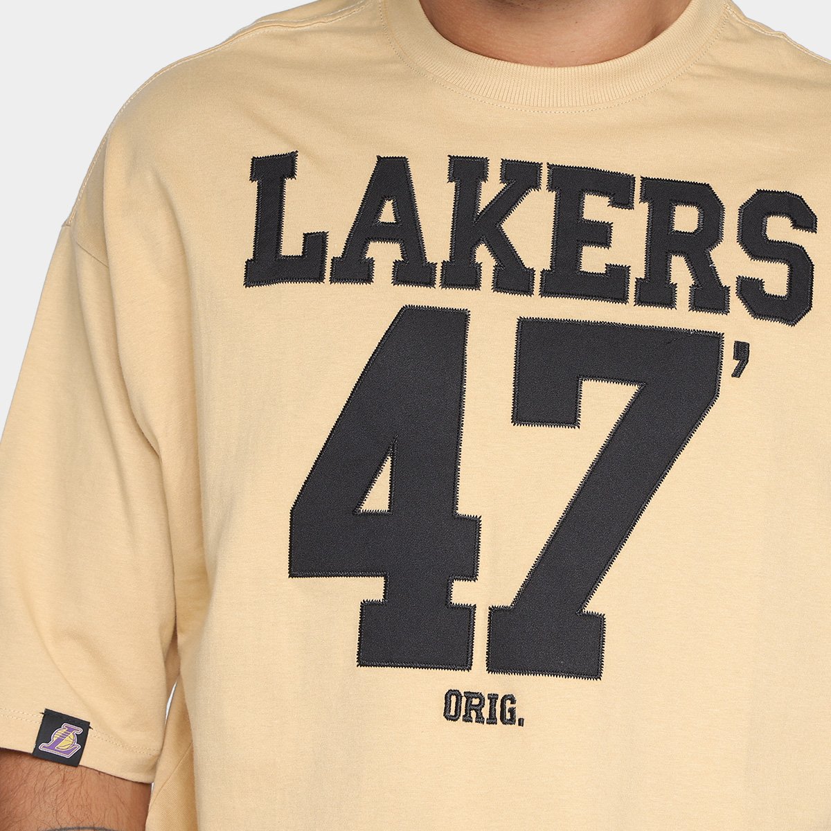 Camiseta NBA Los Angeles Lakers Number Twill Masculina - Tam: G - 2