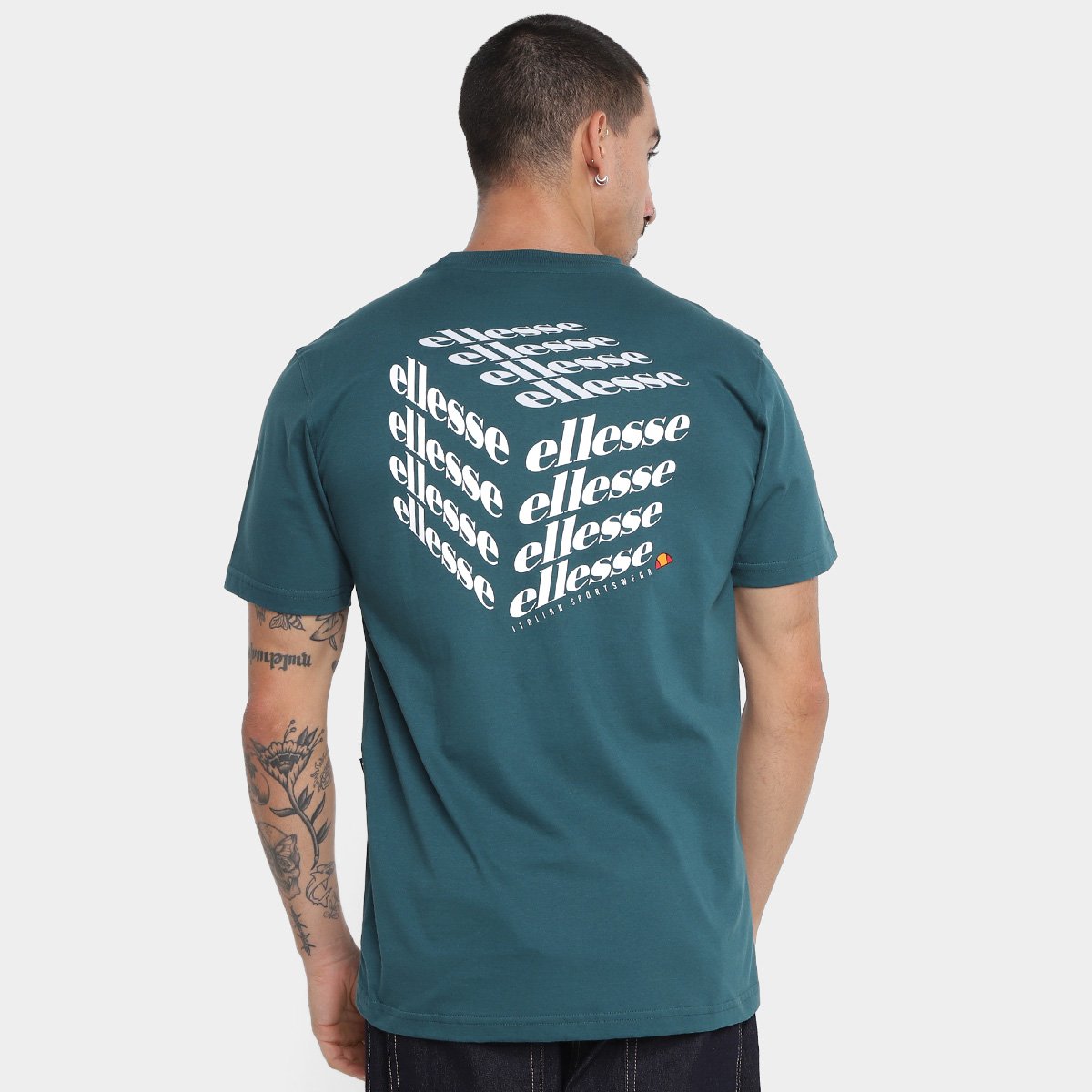 Camiseta Ellesse Estampada Cubo Masculina - Tam: P - 1