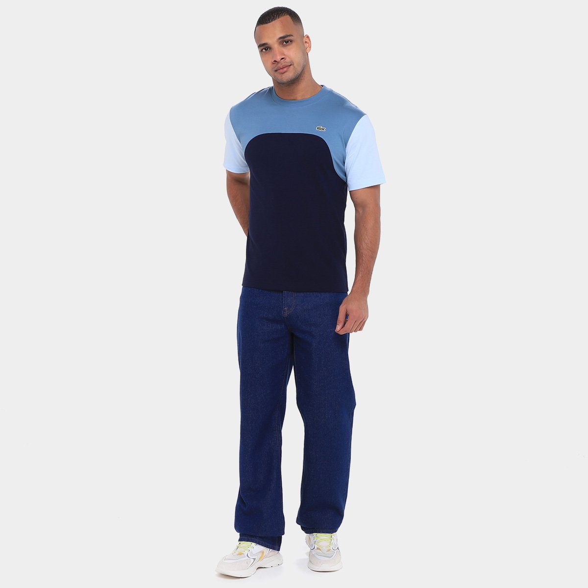 Camiseta Lacoste Logo Masculina - Tam: M - 3