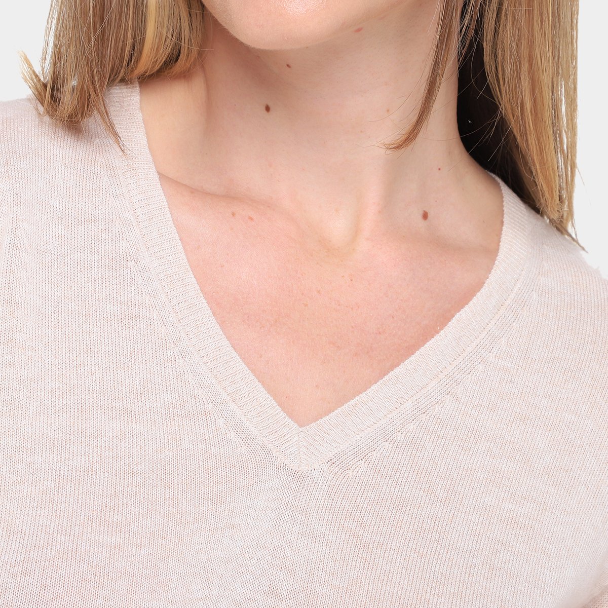 Suéter Aishty Liso Gola V Feminino - Tam: P - 2