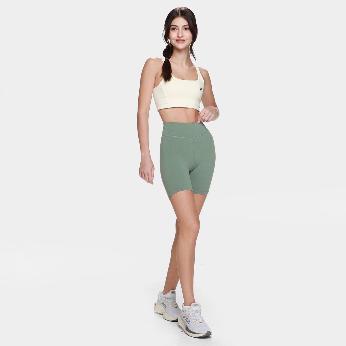 Bermuda Fila Life Ribbed Feminina - Tam: M - 3