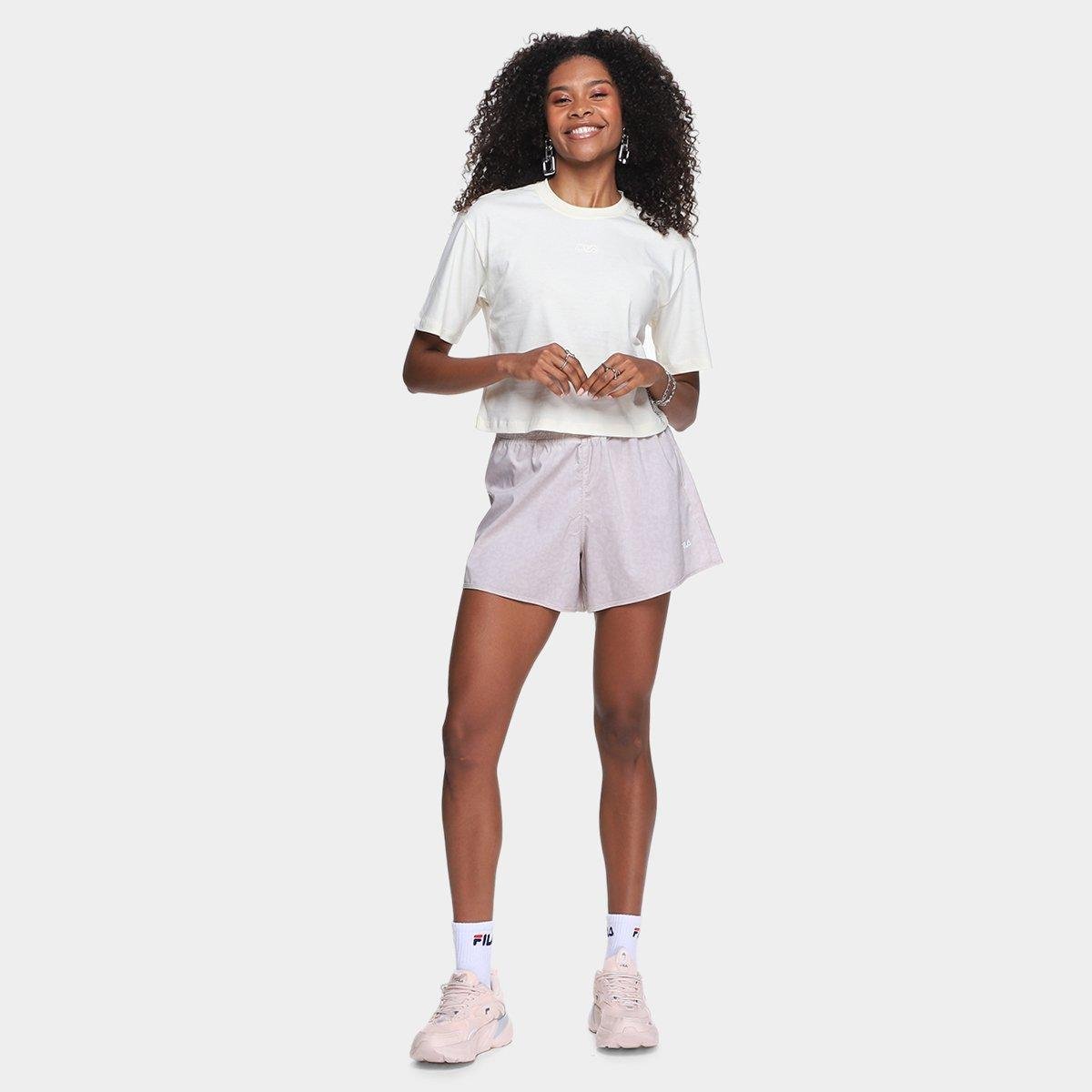 Camiseta Fila Cropped Comfort Classic Feminina - Tam: P - 3