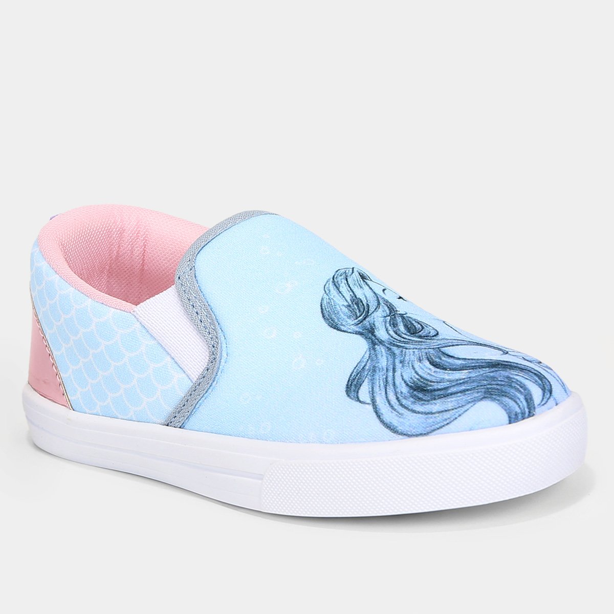 Slip On Bebê Disney Princesa Ariel Menina - Tam: 24 - 1