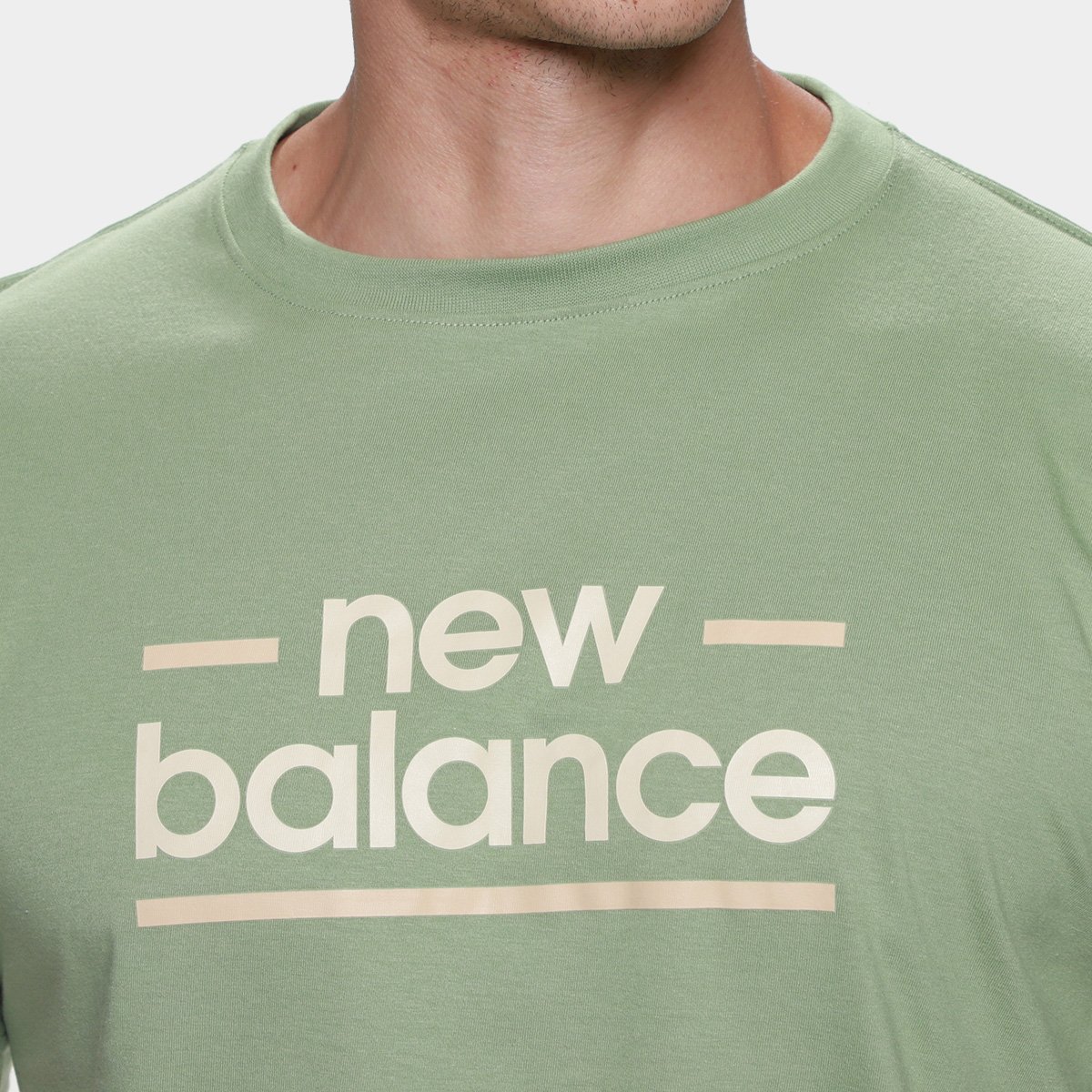 Camiseta New Balance Linear Lines Masculina - Tam: P - 2