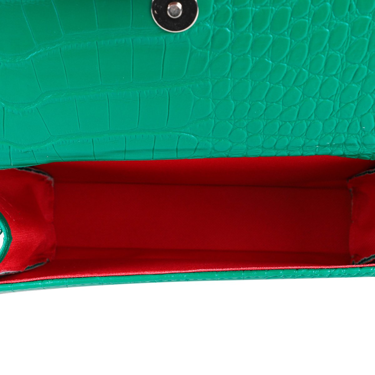 Kit Bolsa Pien Mini Bag Croco Pequena + Carteira Feminina - 5