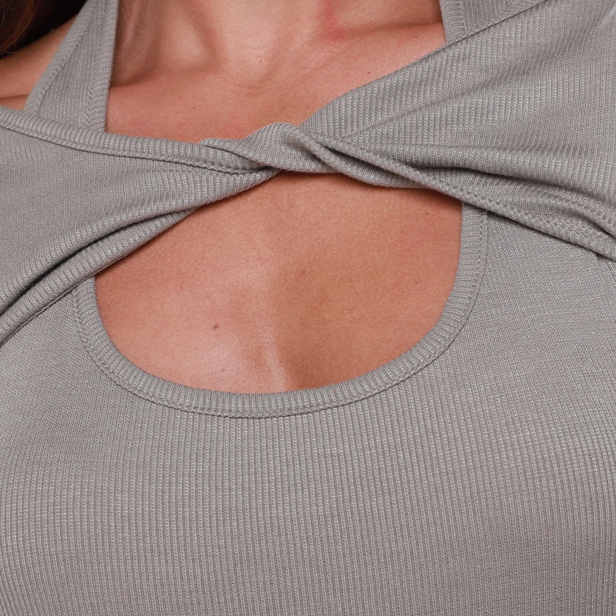 Vestido Shioo Tubinho Midi Manga Longa Canelado - Tam: P - 2