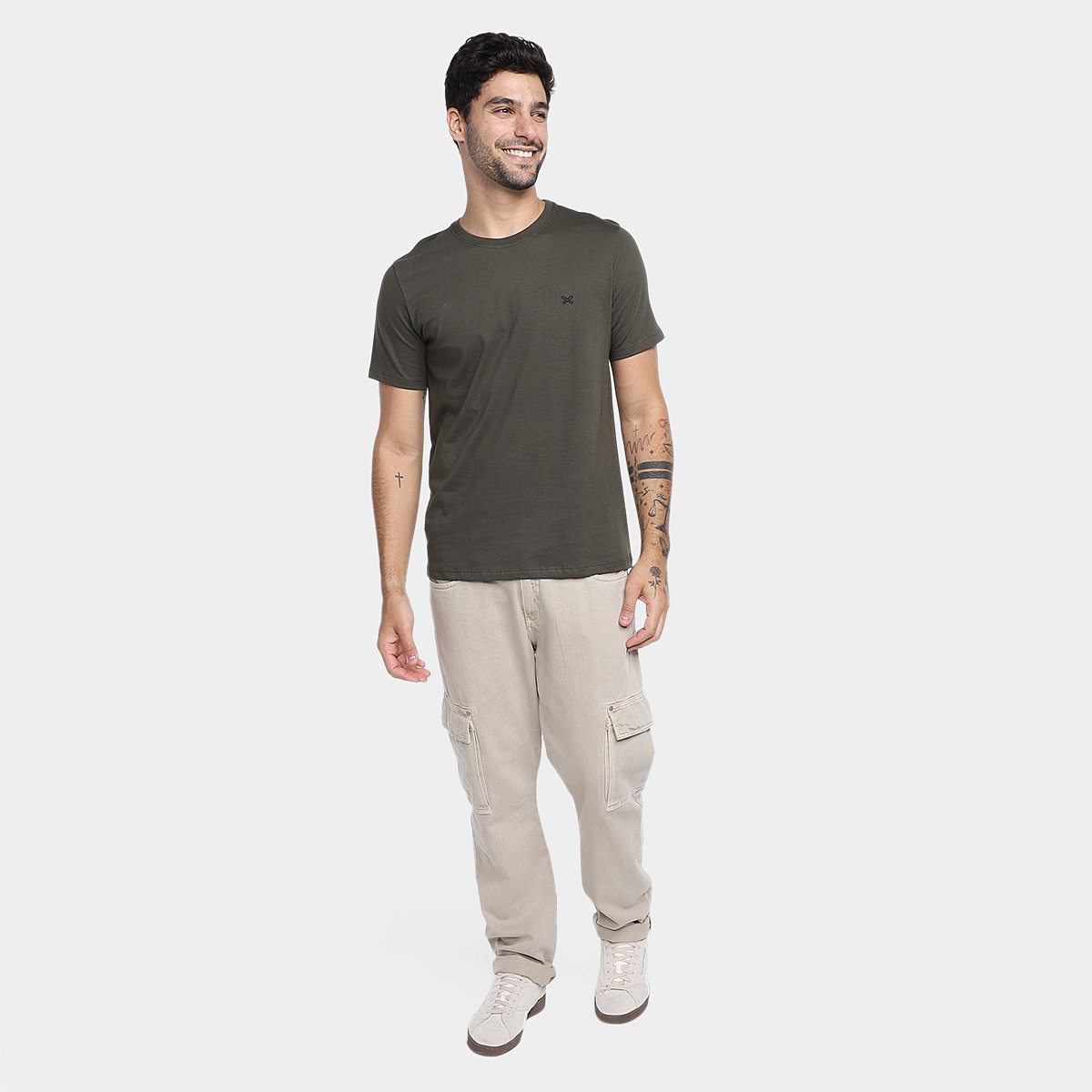 Camiseta Hering World Com Bordado Masculina - Tam: P - 3