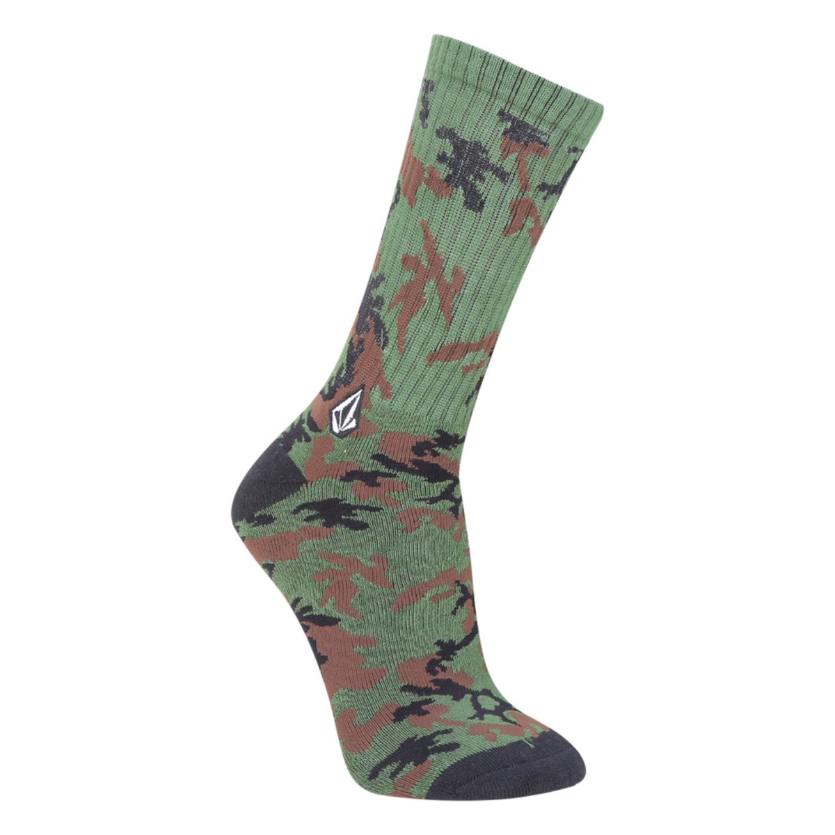 Meia Volcom Cano Alto Camuflada Masculina