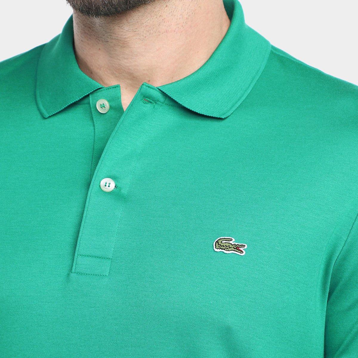Camisa Polo Lacoste Regular Fit Algodão Leve Masculina - Tam: GG - 2