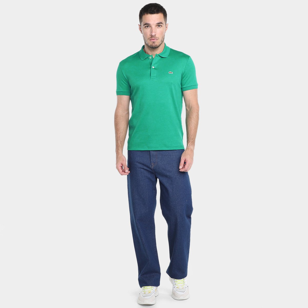Camisa Polo Lacoste Regular Fit Algodão Leve Masculina - Tam: GG - 3