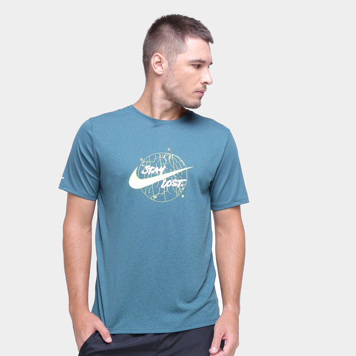 Camiseta Nike Dri-Fit Miler Wild Run Masculina