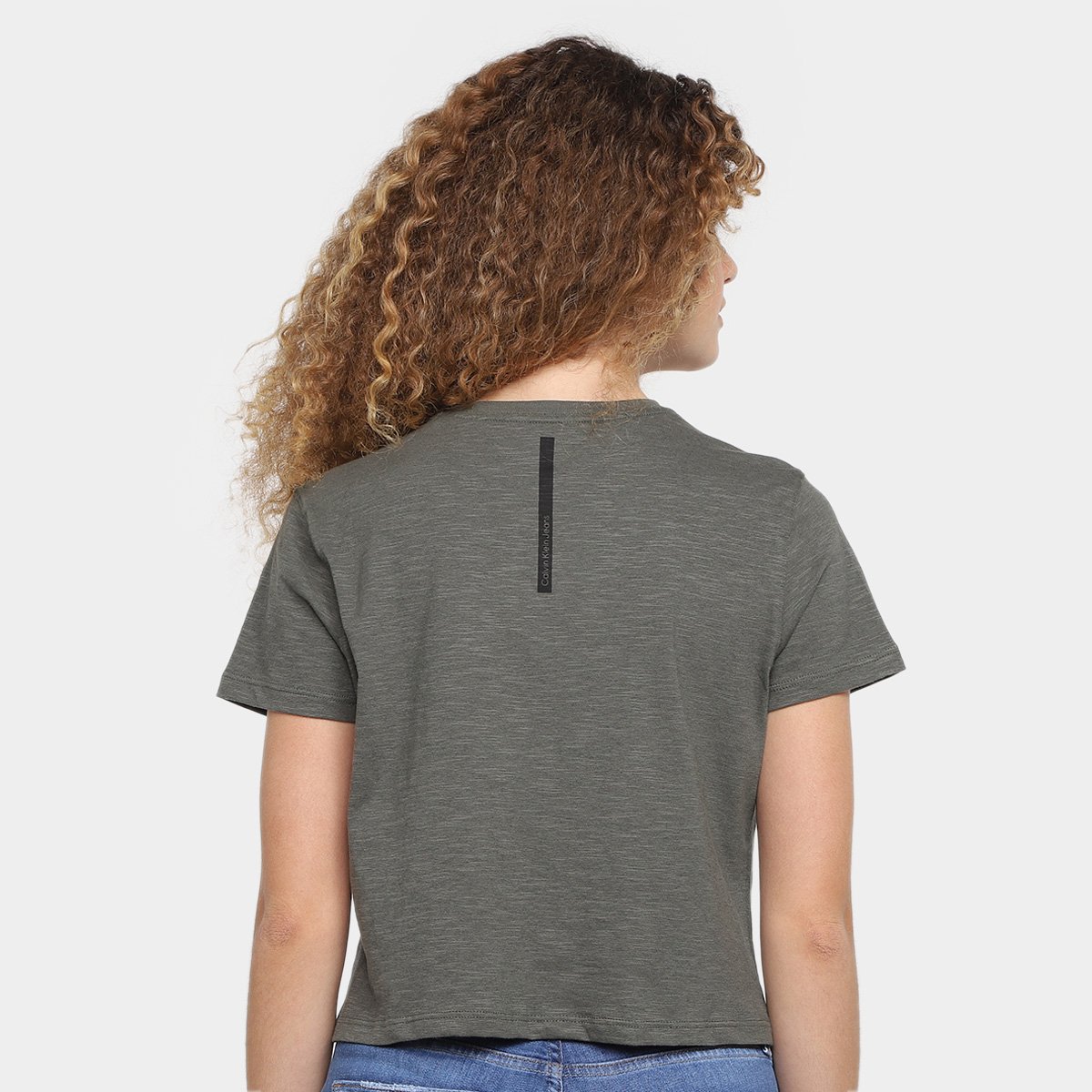 Camiseta Calvin Klein Logo Ny Feminina - Tam: G - 1