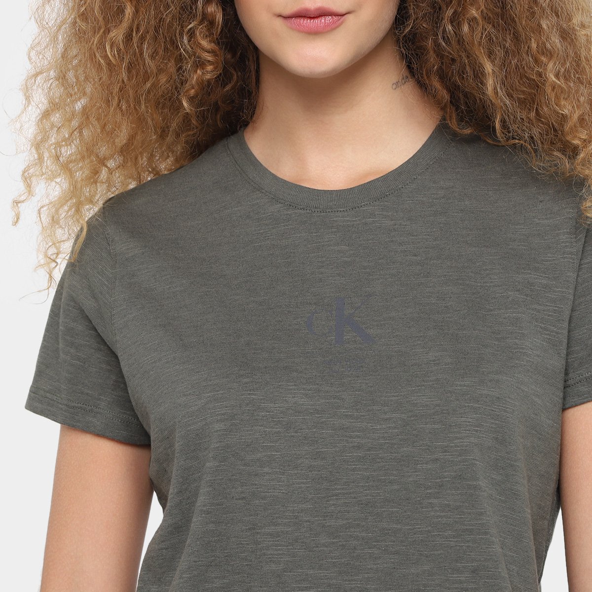 Camiseta Calvin Klein Logo Ny Feminina - Tam: G - 2