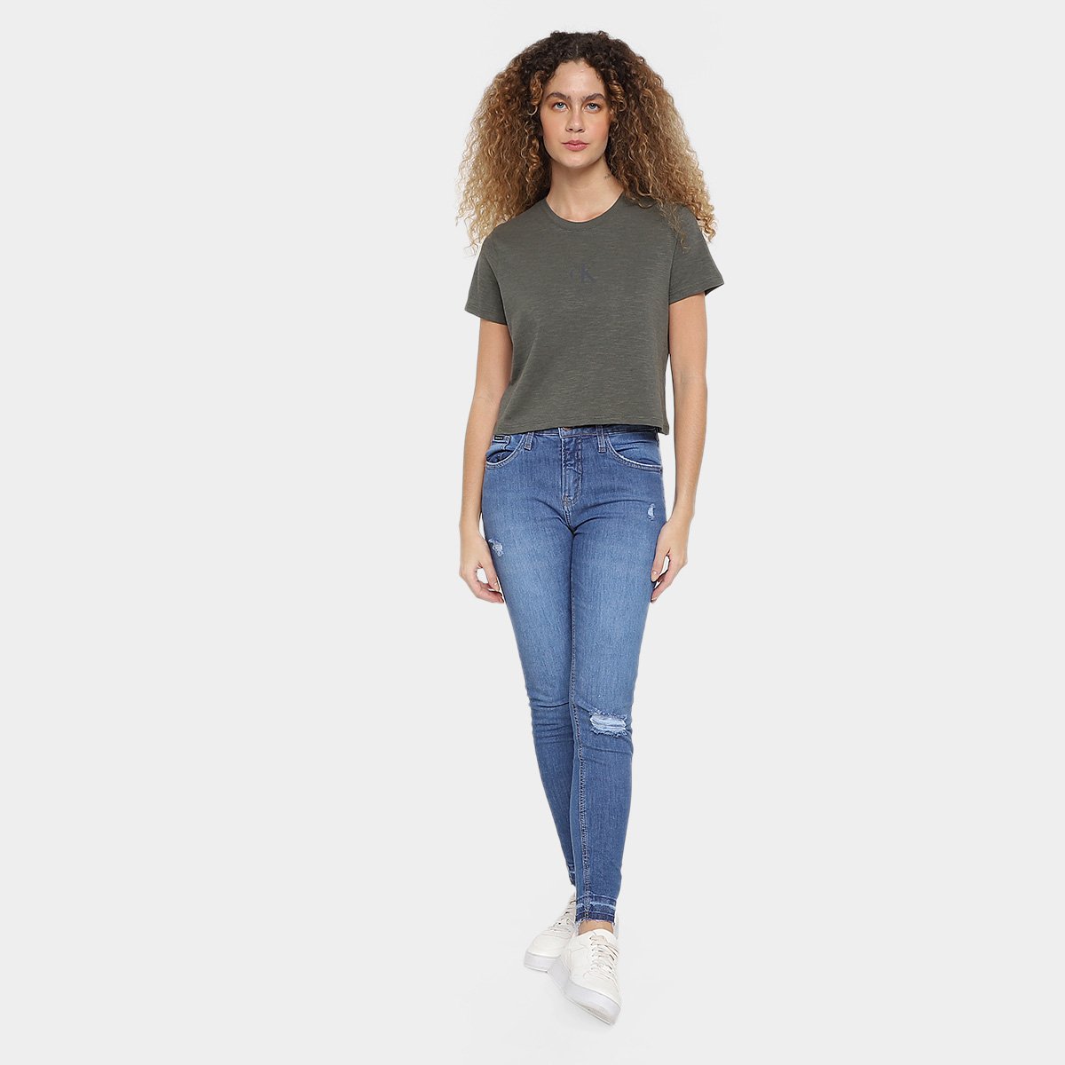 Camiseta Calvin Klein Logo Ny Feminina - Tam: G - 3