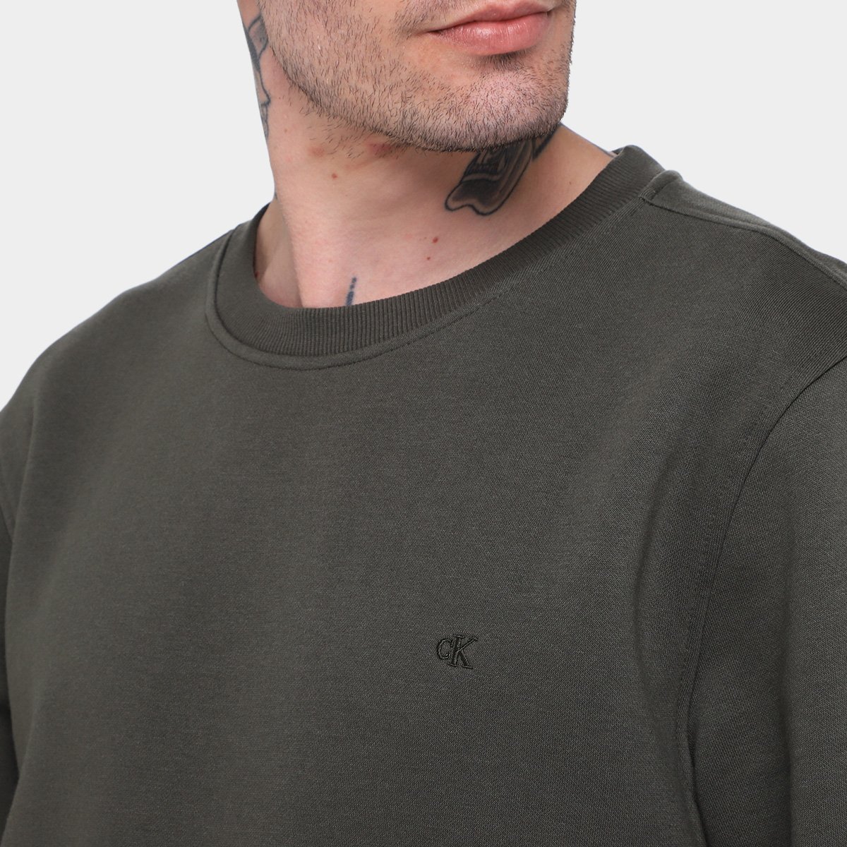 Moletom Calvin Klein Bordado Masculino - Tam: GG - 2