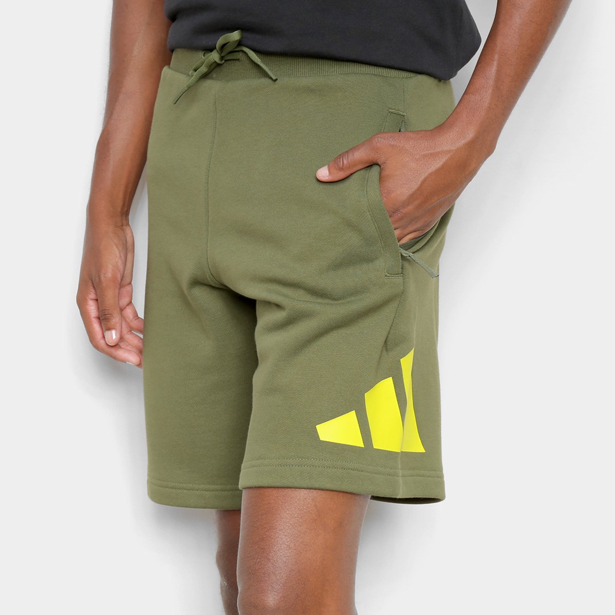 Short Adidas Moletom Logo Masculino