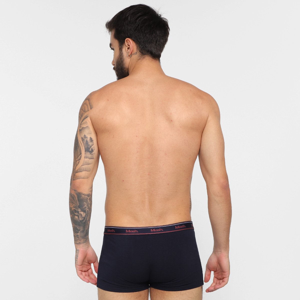 Kit Cueca Boxer Mash Cotton Elástico 10 Peças - Tam: P - 2