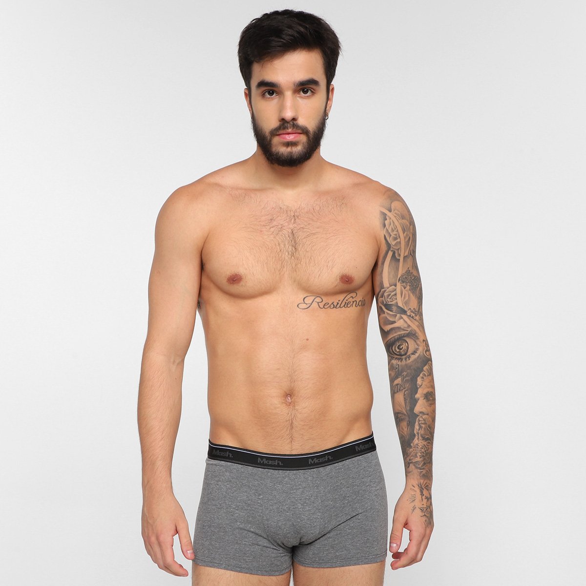 Kit Cueca Boxer Mash Cotton Elástico 10 Peças - Tam: P - 4