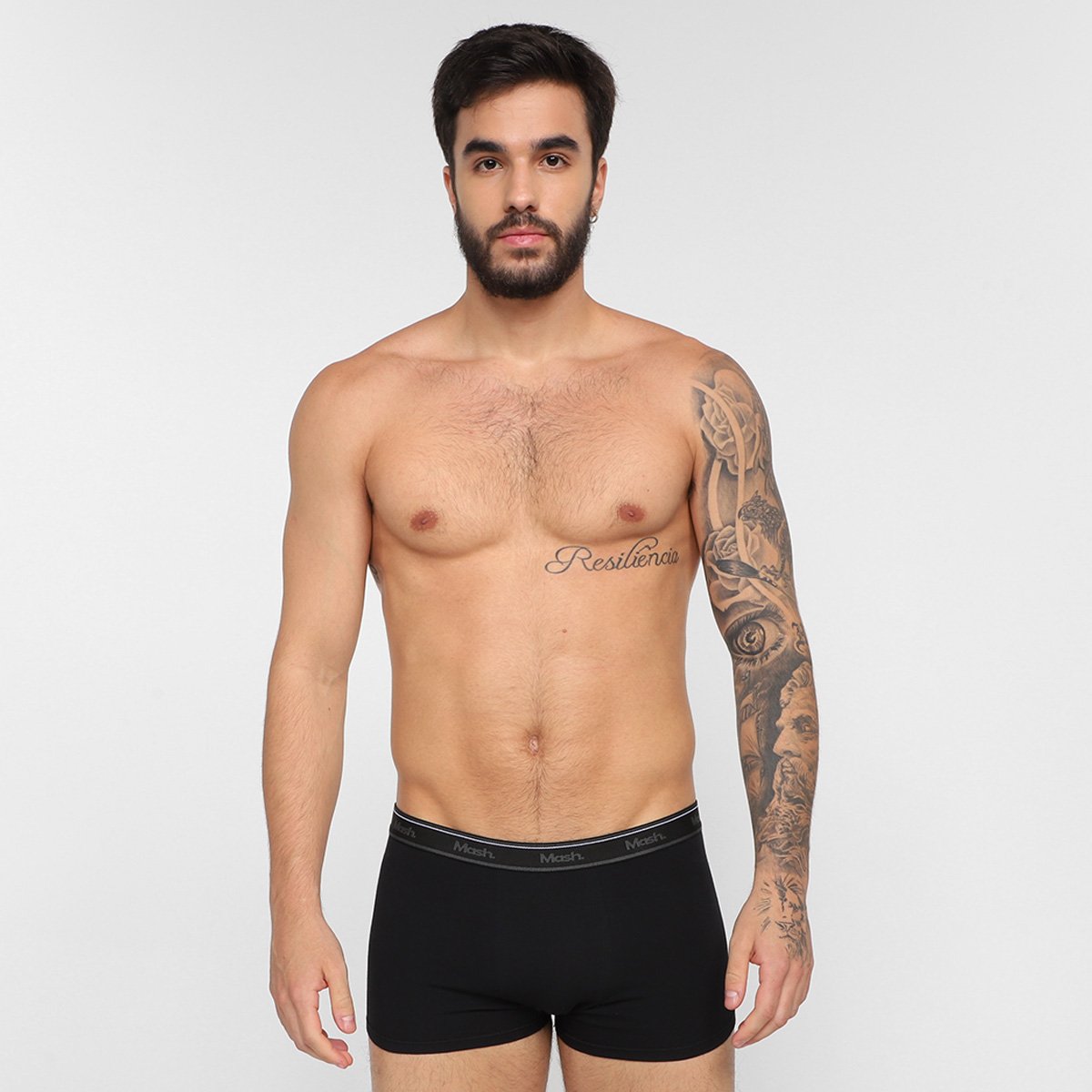 Kit Cueca Boxer Mash Cotton Elástico 10 Peças - Tam: P - 5