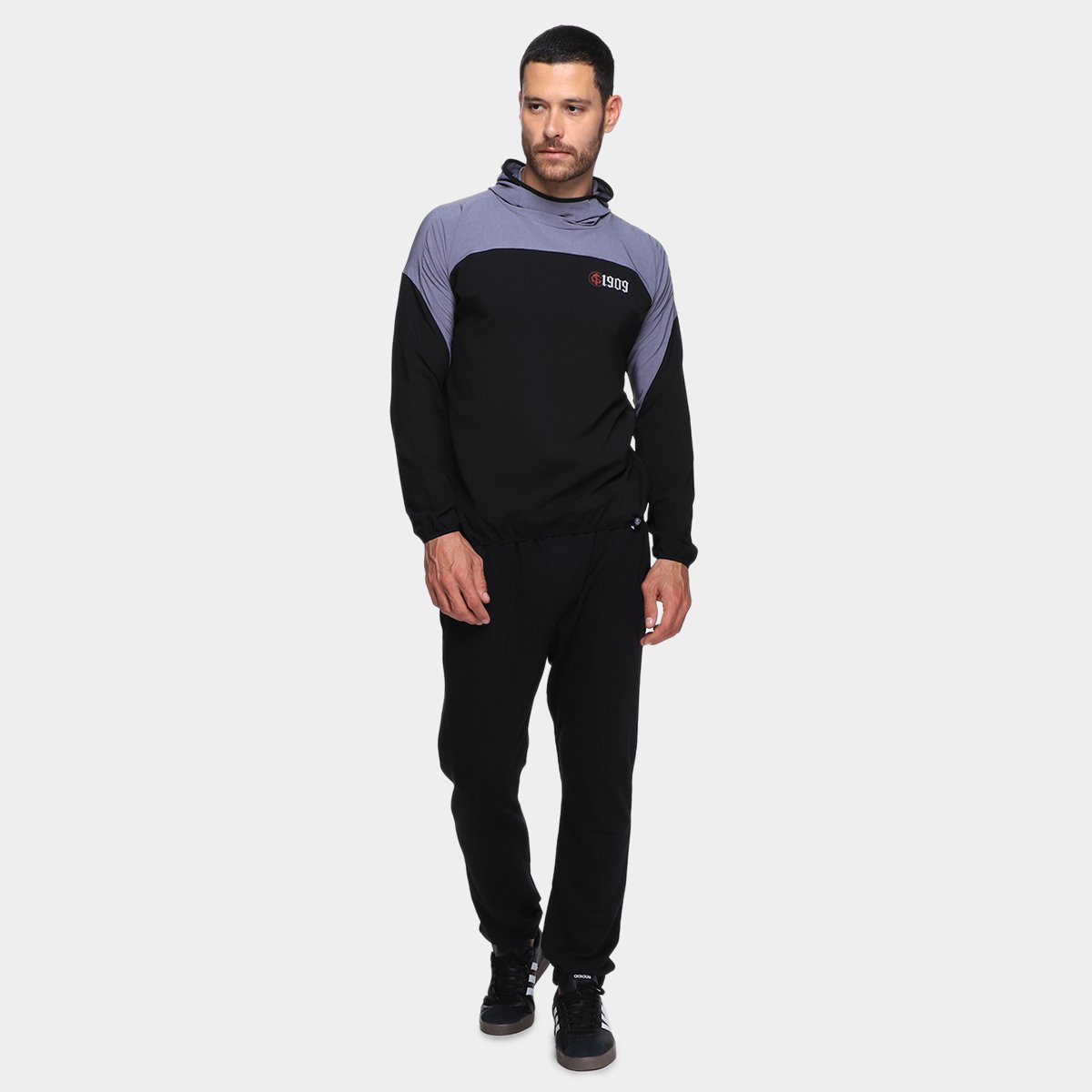 Moletom Internacional Corta Vento Masculino - Tam: P - 4