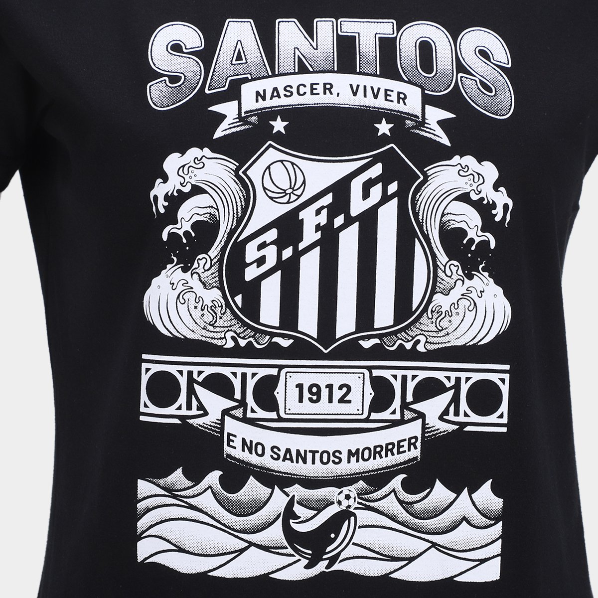 Camiseta Santos Feminina - Tam: M - 3