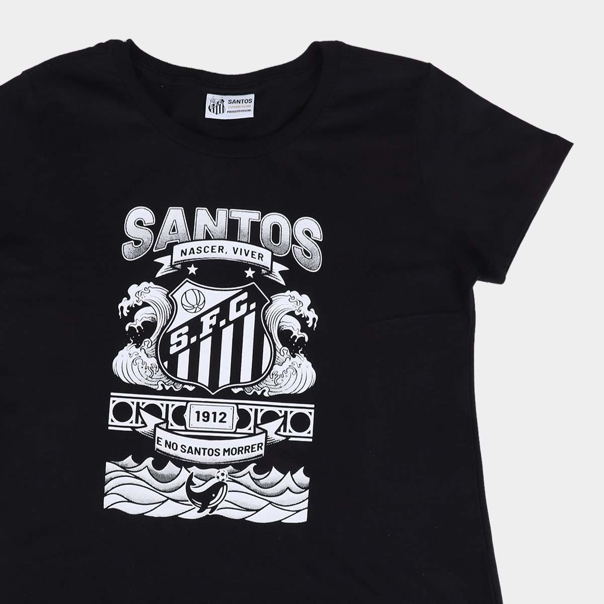 Camiseta Santos Feminina - Tam: M - 4