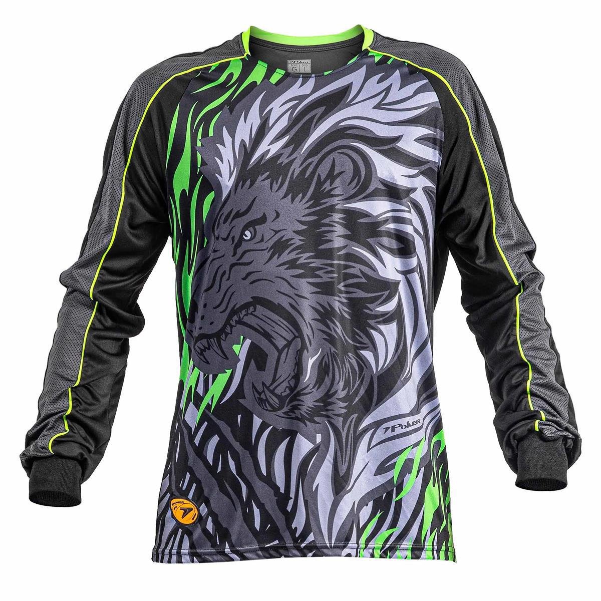Camisa Goleiro Manga Longa Poker Sublimax Lion Masculina