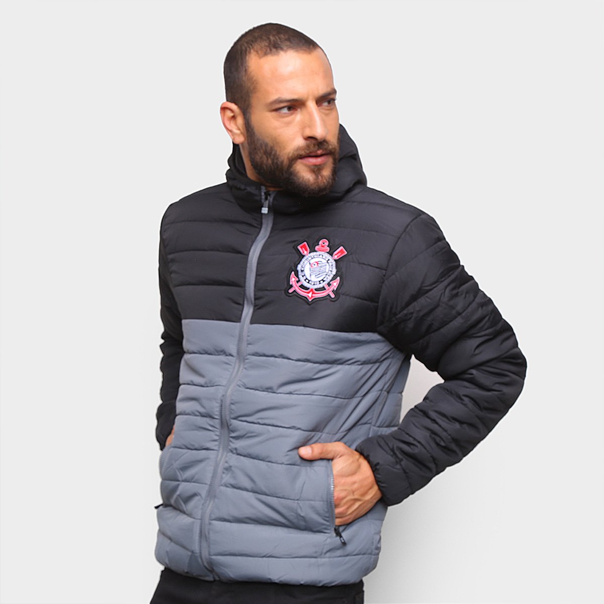 Jaqueta Corinthians Padding Masculina