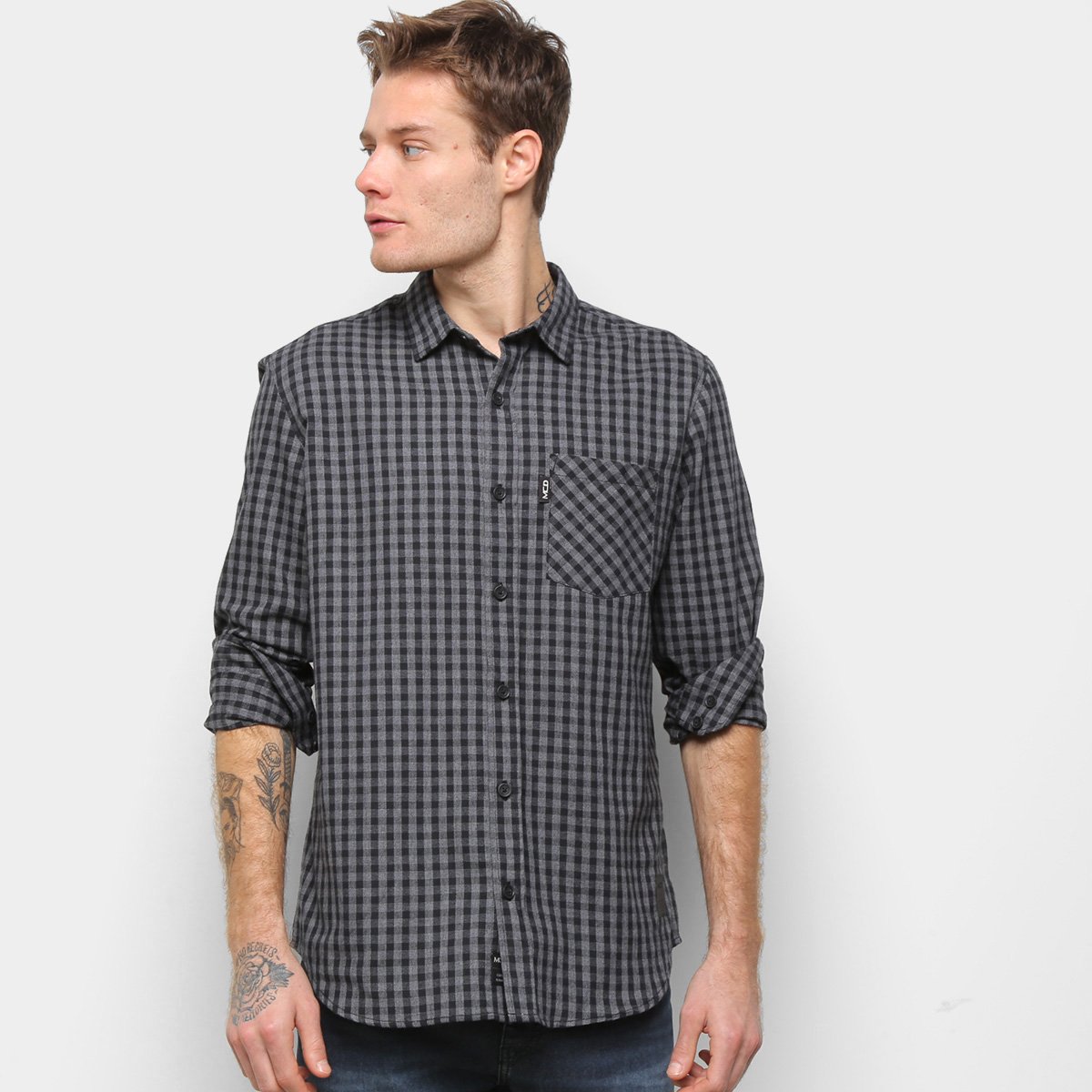 Camisa Manga Longa MCD Xadrez Masculina