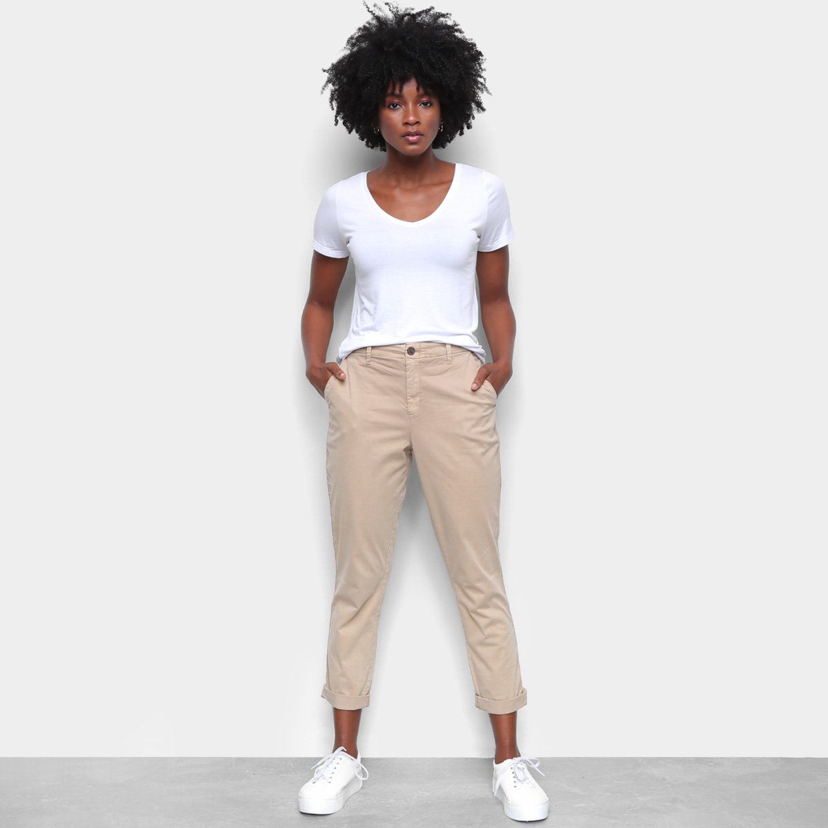 Calça Sarja GAP Capri Feminina - Tam: 34 - 2