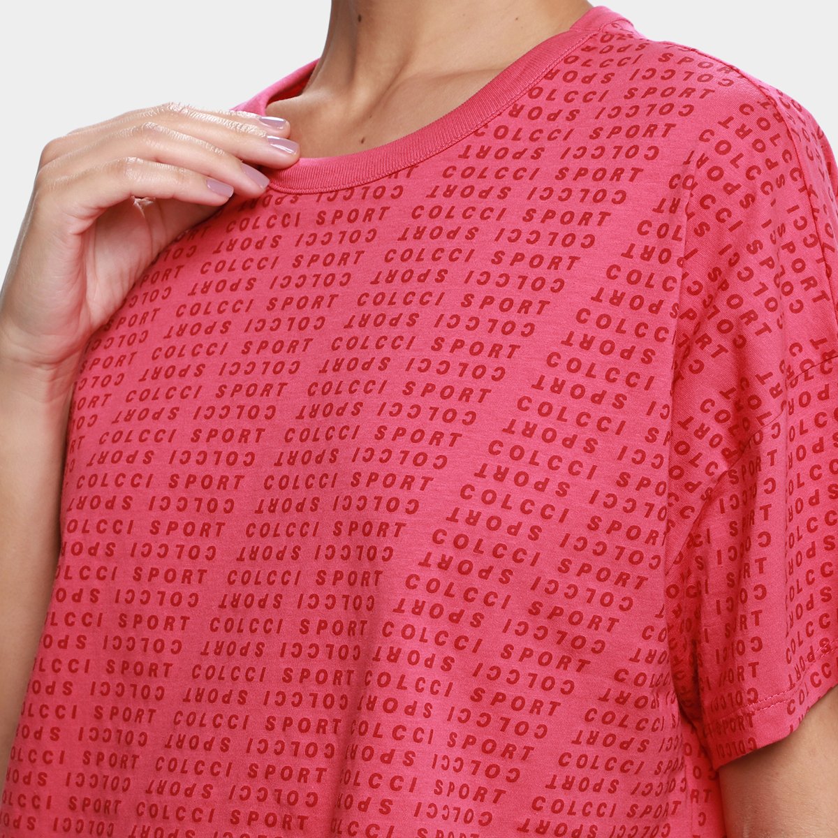 Camiseta Colcci Sport Cropped Monograma Feminina - Tam: P - 2