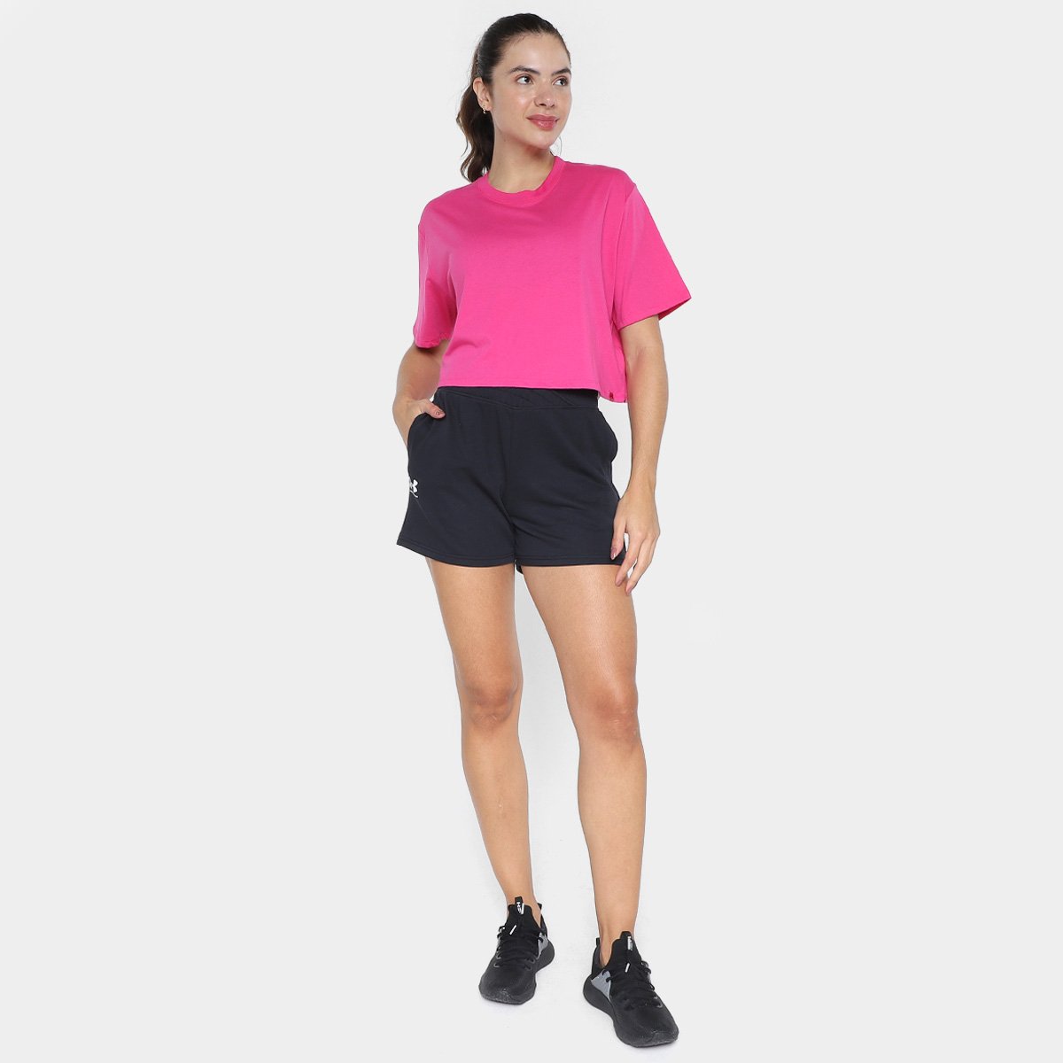 Camiseta Cropped Under Armour Campus Boxy Feminina - Tam: M - 3