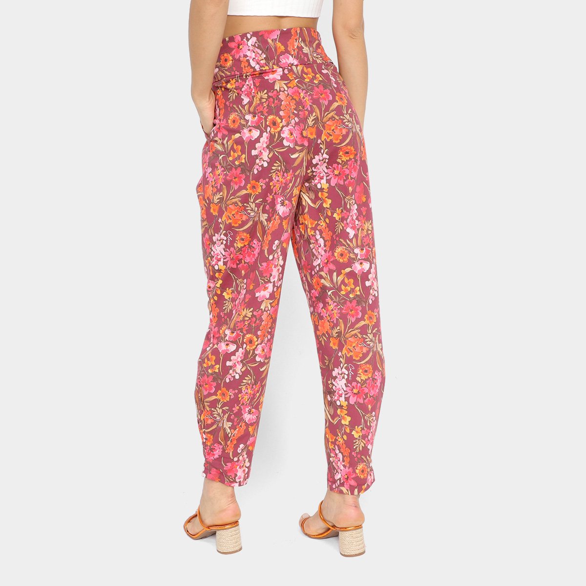Calça Colcci Estampada Cintura Alta Feminina - Tam: 42 - 2