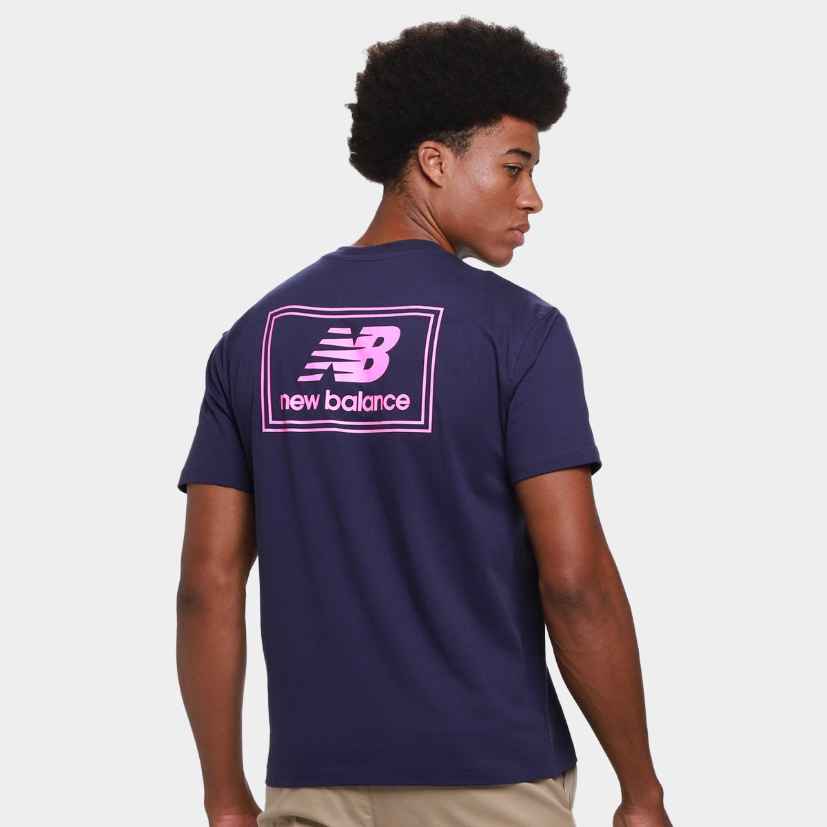 Camiseta New Balance Woven Label Masculina - Tam: GG - 1