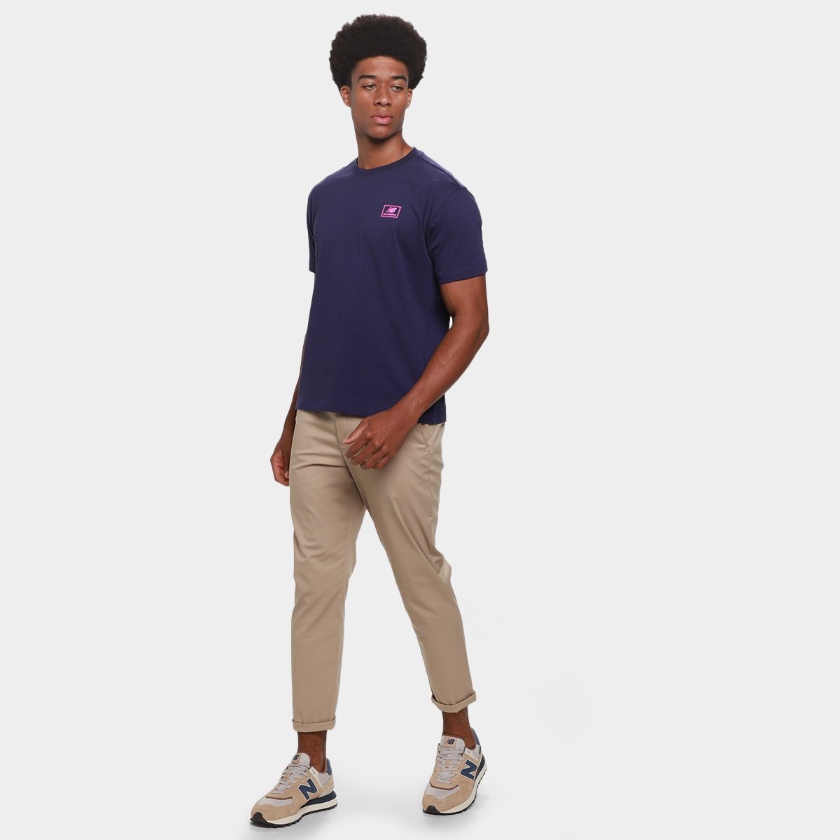 Camiseta New Balance Woven Label Masculina - Tam: GG - 4
