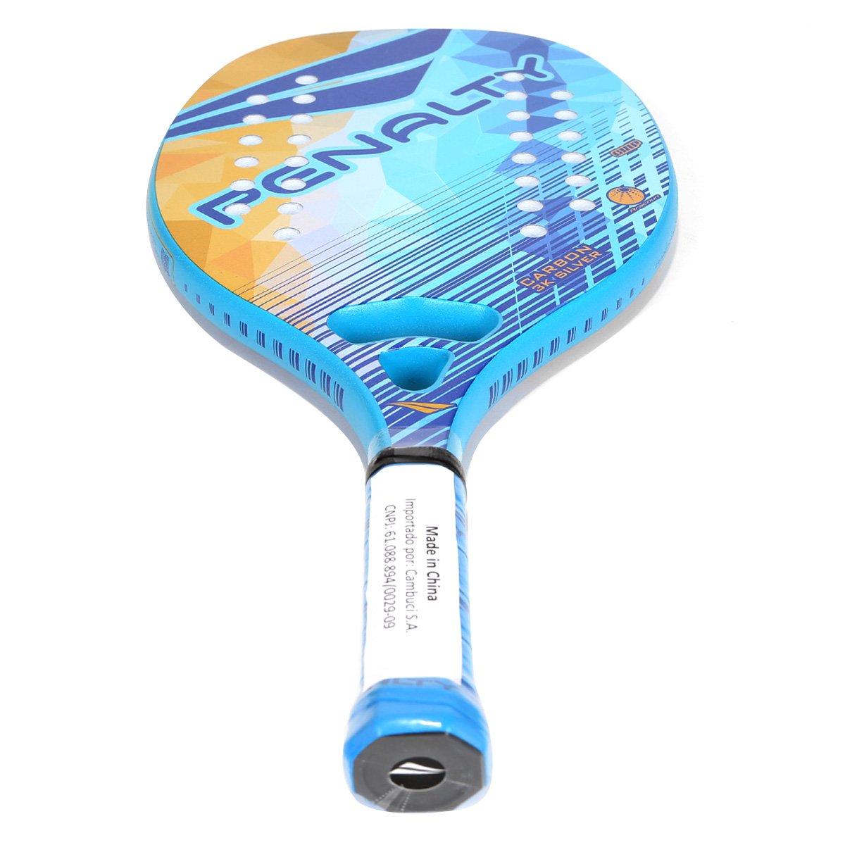 Raquete Penalty Beach Tennis Carbon 3K Silver XXII - 1