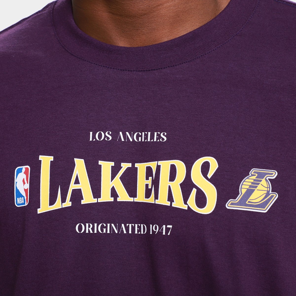 Camiseta NBA Class Lakers Mitchell & Ness Masculina - Tam: P - 2