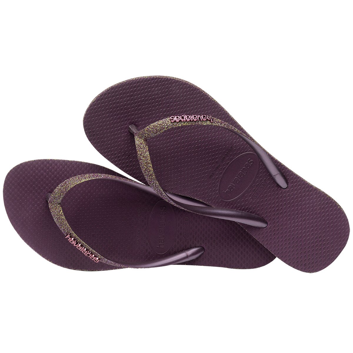 Sandalias Havaianas Slim Sparkle Ii -4146937 - Tam: 41/42 - 2