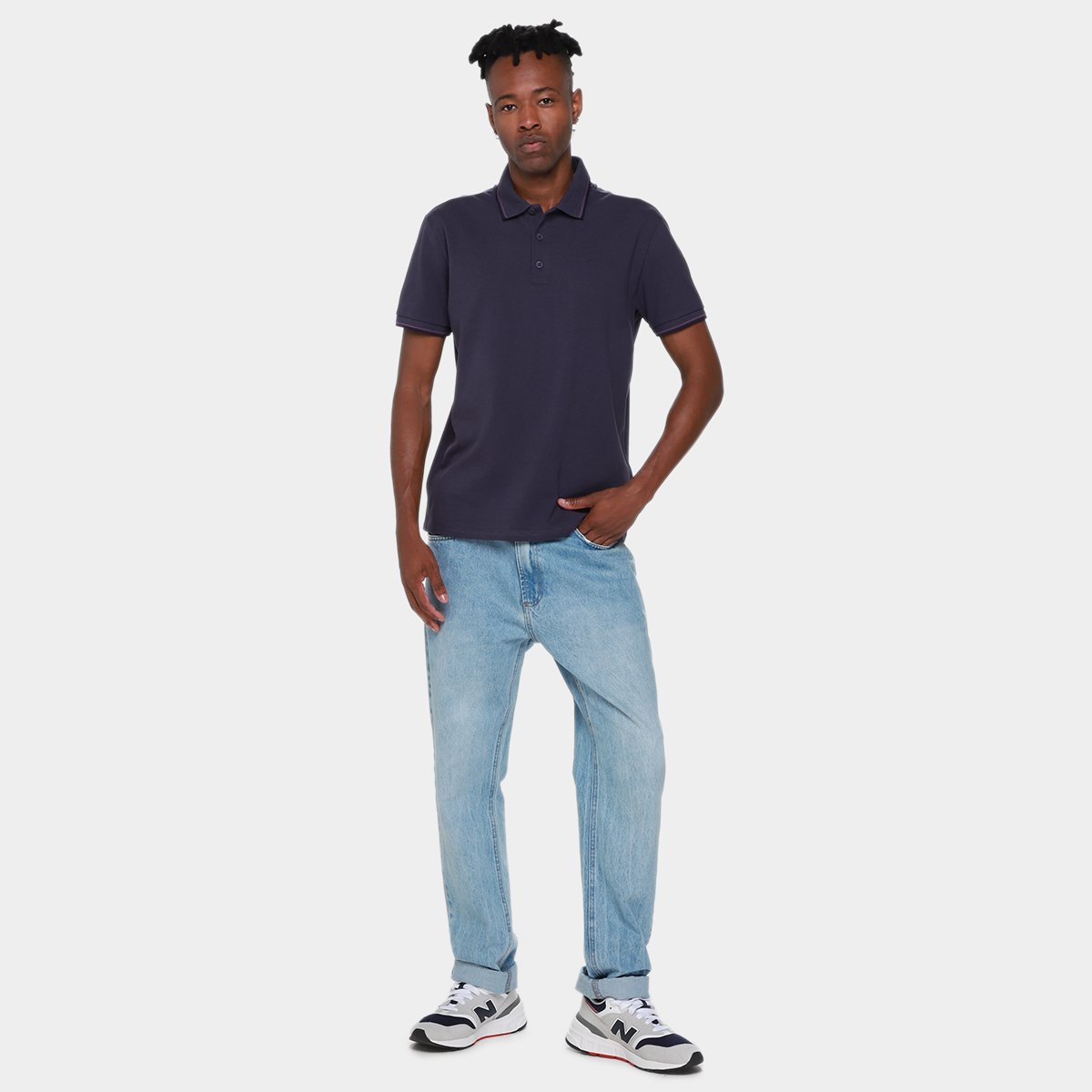 Camisa Polo Ellus Piquet Melange Classic Masculina - Tam: P - 3