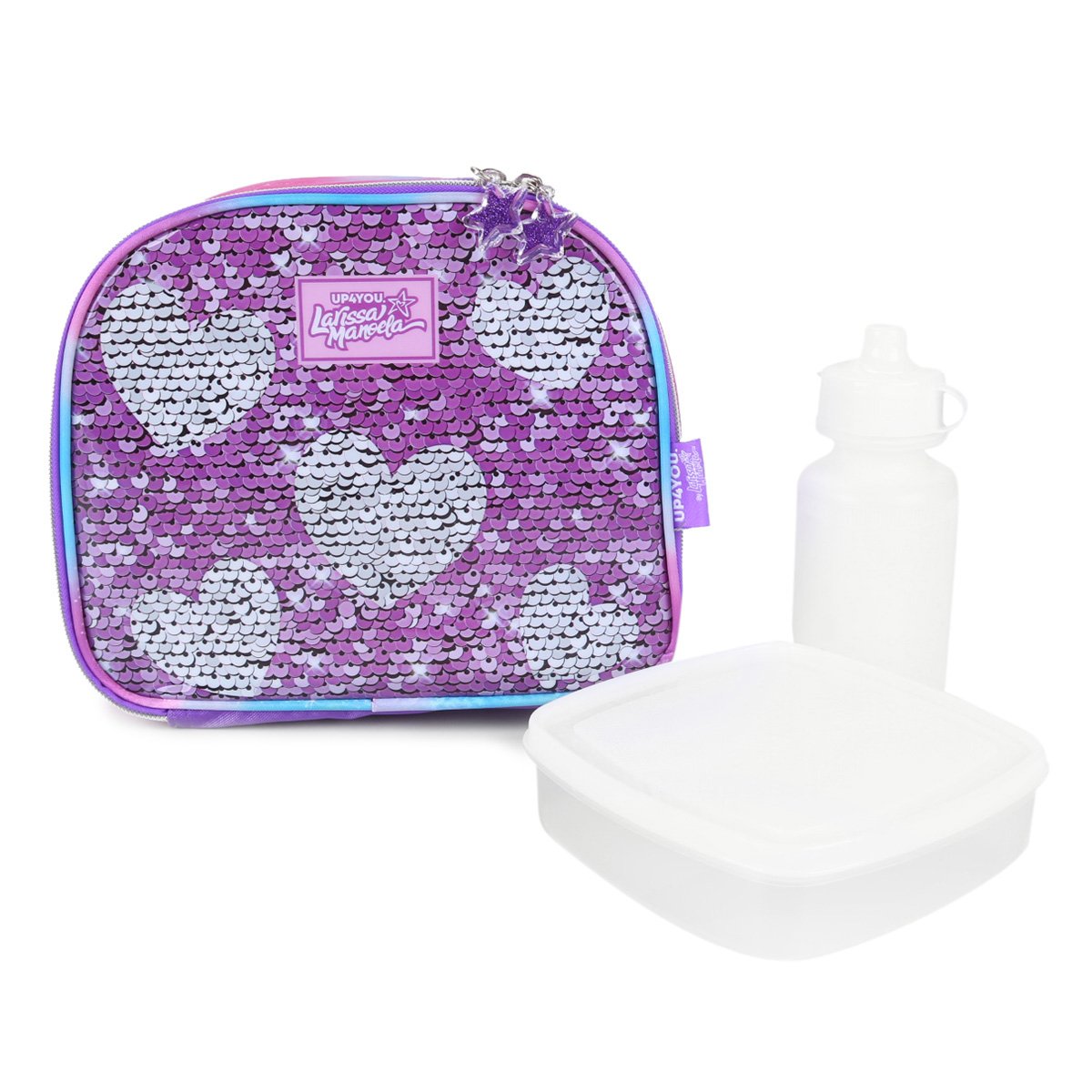 Lancheira Infantil Luxcel Petit Up4You Larisssa Manoela Paetês Feminina