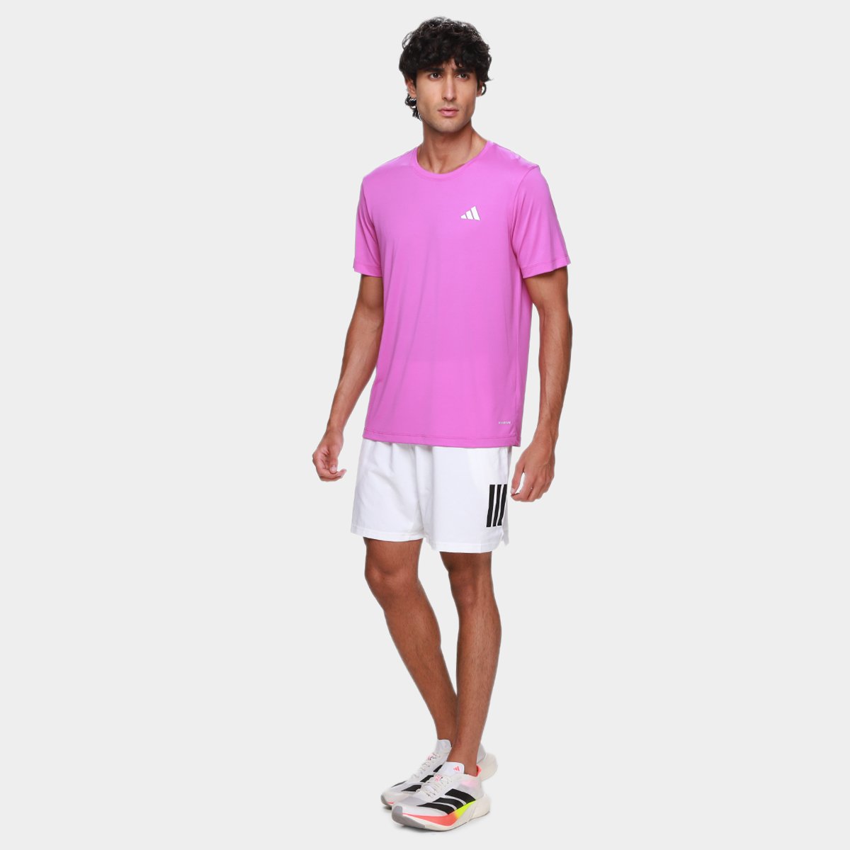 Camiseta Adidas Own The Run 3 Listras Masculina - Tam: GG - 4
