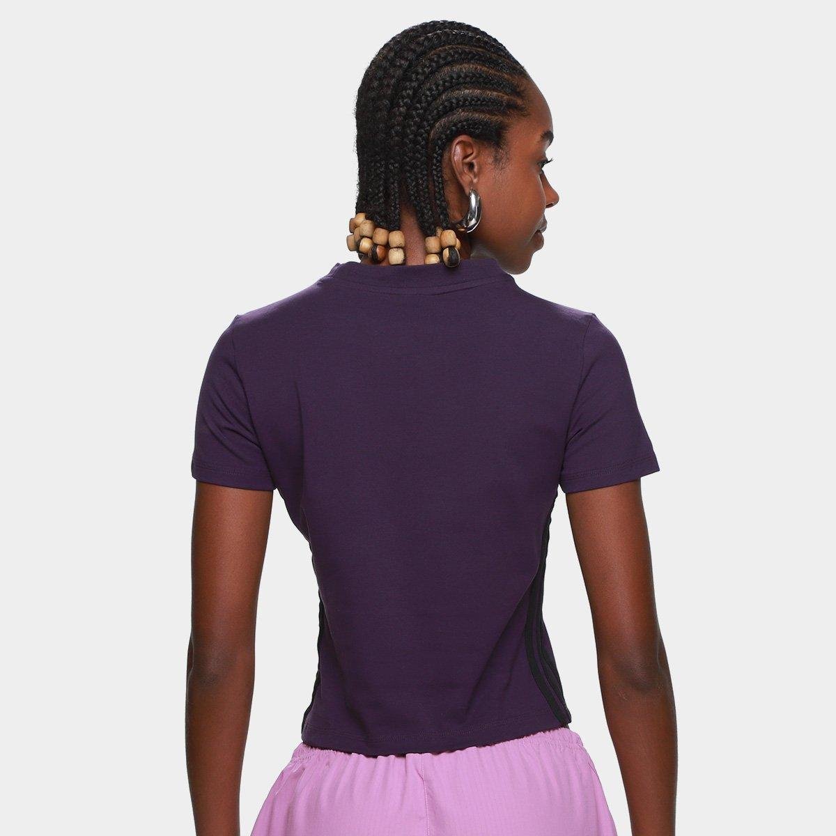 Camiseta Adidas Slim 3 Stripes Feminina - Tam: P - 1