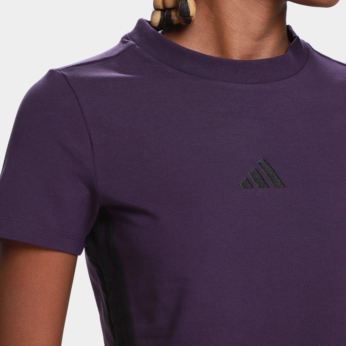 Camiseta Adidas Slim 3 Stripes Feminina - Tam: P - 2